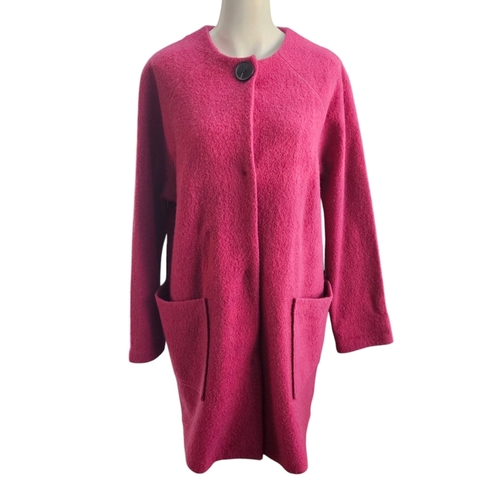 Cynthia Rowley 100% Wool Fuchsia‎ Jacket Size Small